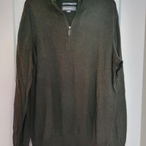 Eddie Bauer Cashmere Quarter Zip Sweater